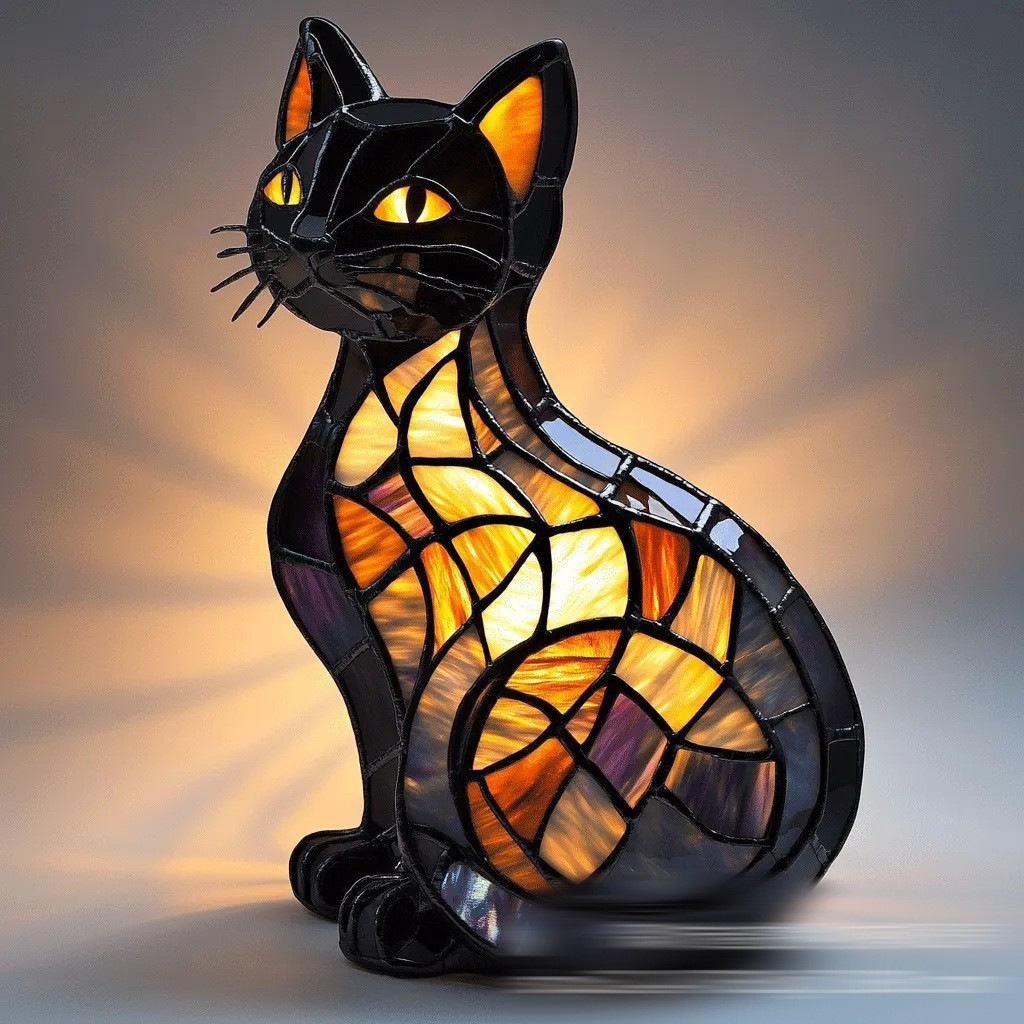 Dog-Themed LED Resin Night Lamp